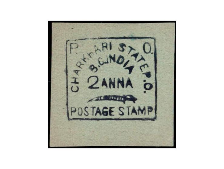 1897  2a indigo Proof on thick blue-grey wove paper.  Unused without gum as issued
