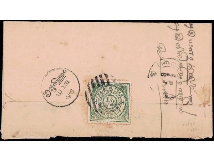 1902-03  ½p green on local cover
