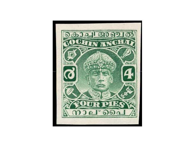 1933  4p green with umbrella watermark imperforate Proof on ungummed paper
