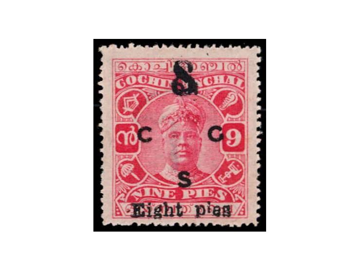 1924  8p on 9p overprinted ON C G S
