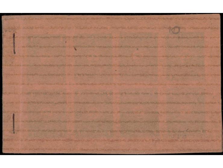 1947  1a dull yellow-green perf. 10 complete booklet containing 5 booklet panes of 8 in fine condition. This is the only reco