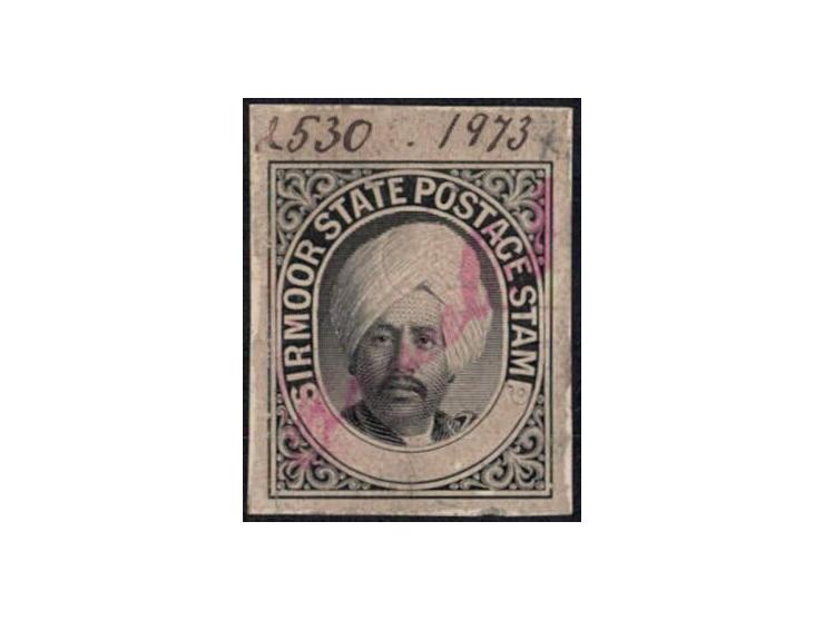1873  Master Die Proof without denomination with manuscript "Cancelled" across in red ink  with register number "2530" in bla