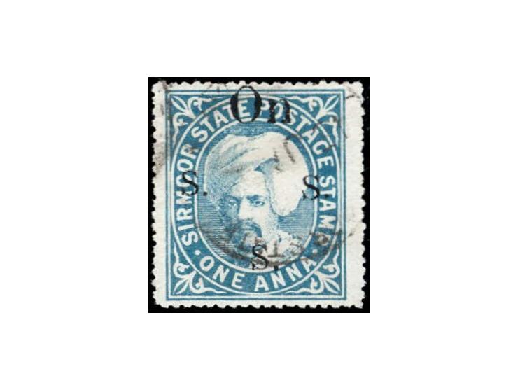 1899-1900  1a slate-blue overprinted On S S S with SG Type 17
