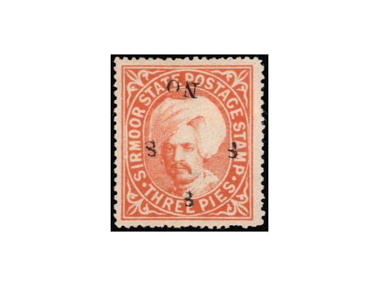 1896  3p orange handstamped ON S S S with SG Type 20
