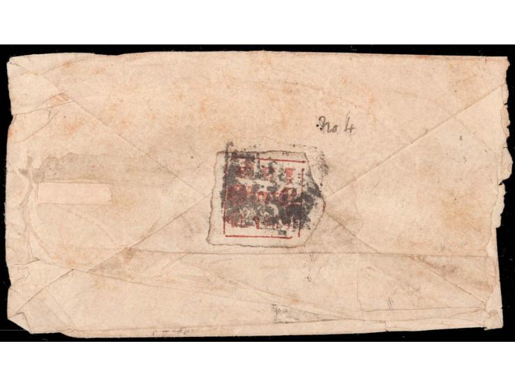 1875  1a red on white used on cover.
