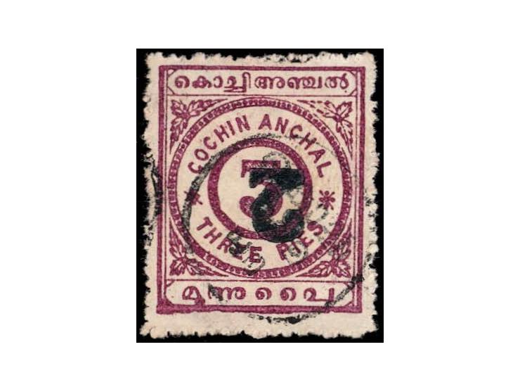 1909  2p on 3p rosy mauve with error, surcharge inverted. 2025 ISES certificate.
To buy this item please send us an email or 