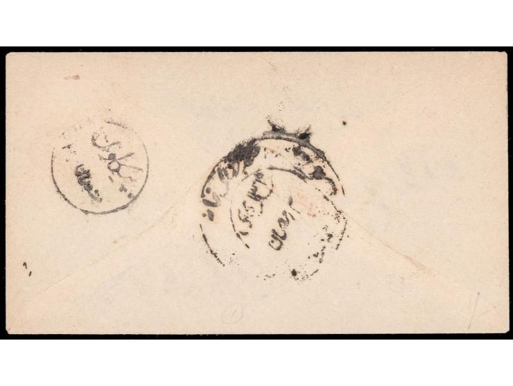 1891  ½a red imperforate, used on local cover. Ex. Dan Walker collection.
To buy this item please send us an email or use the