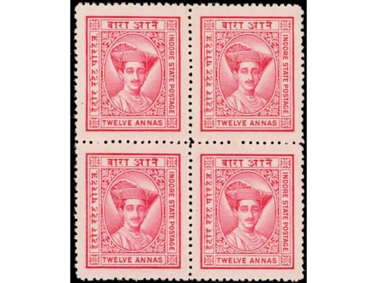 1934  12a carmine, block of four.
To buy this item please send us an email or use the contact form
