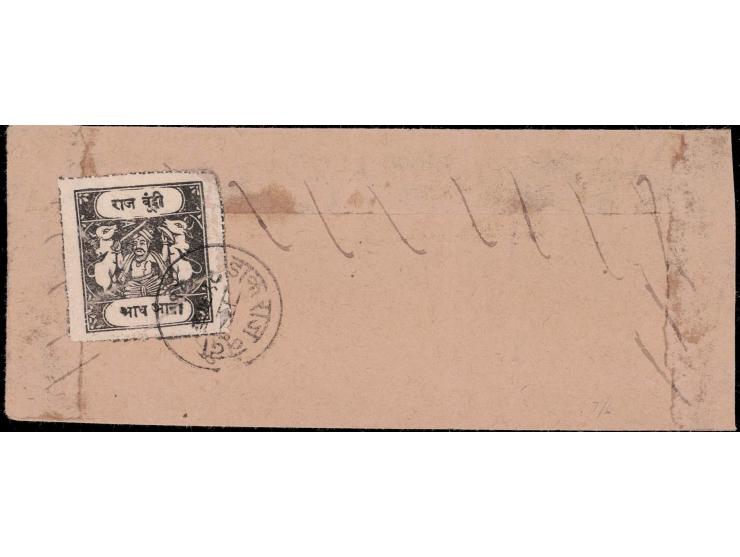 1917  ½a black SG Type 'C' on local cover.
