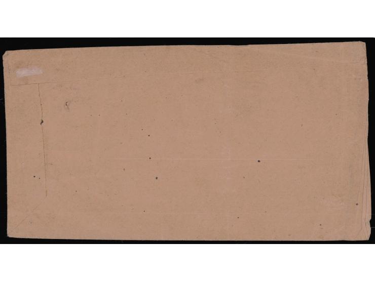 Local cover from Kishangarh to Arain franked with1900  ¼a lilac imperforate cancelled by 'KISHANGARH / RAJ.P.O.' double circl