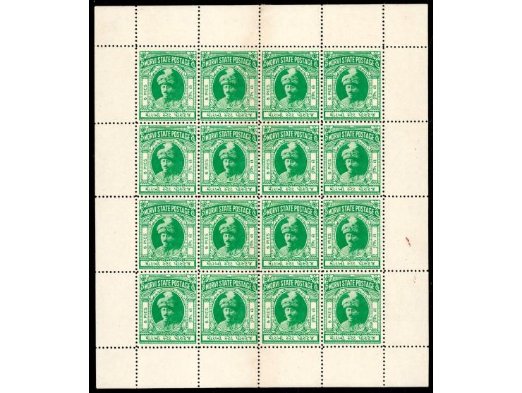 1934  6p emerald-green London printing, complete sheet of 16. 2025 ISES certificate. 
To buy this item please send us an emai