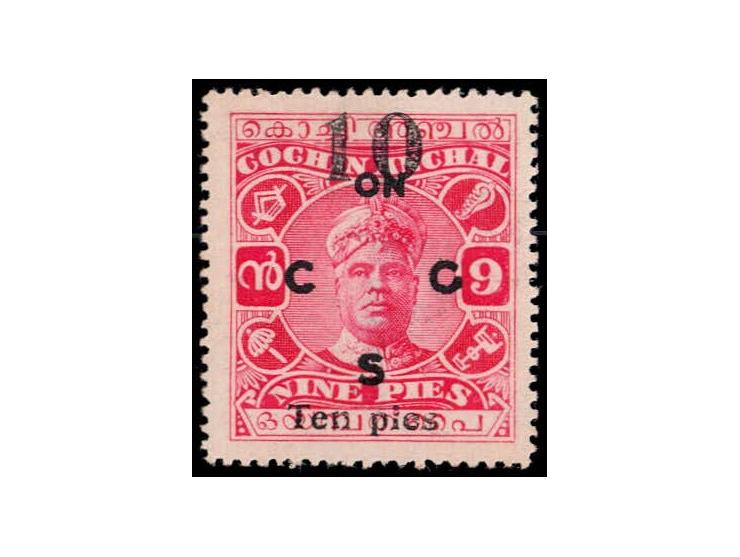 1925  10p on 9p overprinted ON C G S
