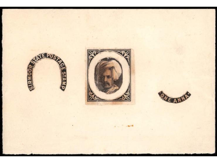 1890?  The unique mock-up Essay of the 1892 issue. Ex Haverbeck. 2025 ISES certificate
