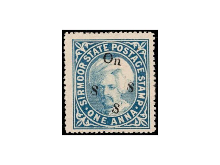 1894  1a 1a dull blue handstamped On S S S with SG Type 19
