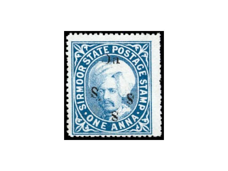 1894  1a grey-blue handstamped On S S S  with SG Type 19
