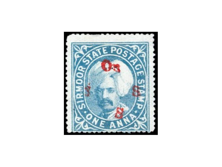1894  1a grey-blue handstamped On S S S  with SG Type 19 in red
