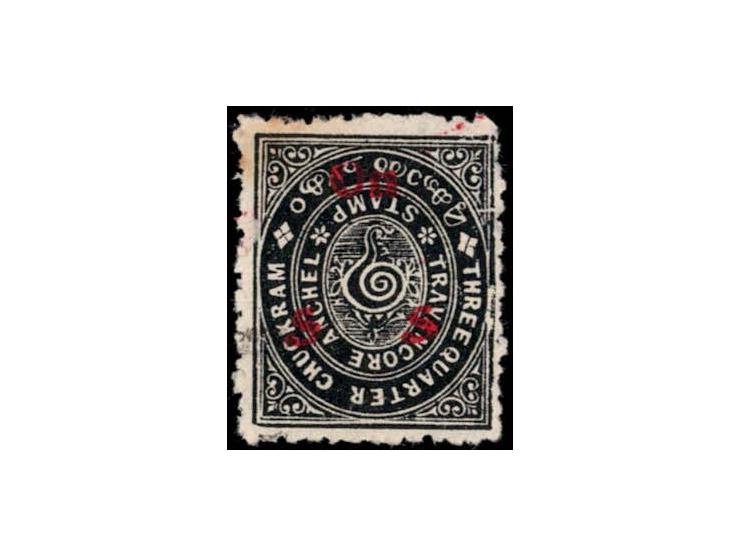1930  ¾ch black overprinted ON S S in red with error, overprint inverted
