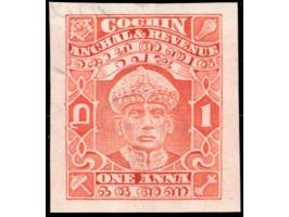 1933  1a brown-orange with umbrella watermark imperforate Proof on ungummed paper
