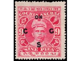 1913  9p with watermark sideways overprinted ON C G S
