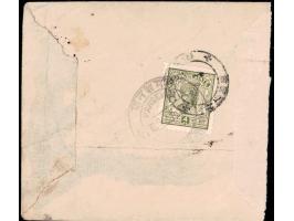 1945-47  4a olive-green used on local registered cover from Pansemal to Barwani
