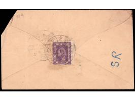 1944  1a violet used on reverse of local cover. 2025 ISES certificate
