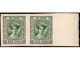 1927  1a green imperforate Plate Proof pair. Unused without gum as issued.
