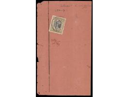 1946  1r black &amp; yellow-bistre used on document addressed to the Post Master tied by 'SAWAI JAIPUR / H.O. / 3 JUN 48" cds