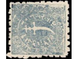 1877  1doc blue with perf. 11 (harrow). Unused without gum as issued
