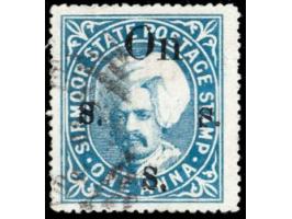 1898  1a grey-blue overprinted On S S S with SG Type 15 with error, small right "S"
