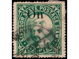 1899  6p deep green overprinted On S S S with SG Type 16
