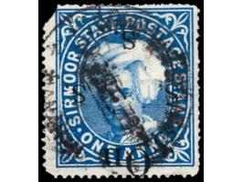 1899  1a bright blue overprinted On S S S with error, overprint inverted. Not listed in SG and possibly unique. Catalog value