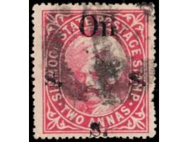 1897  2a carmine handstamped On S S S with letters similar to SG Type 14
