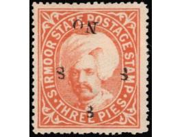 1896  3p orange handstamped ON S S S with SG Type 20
