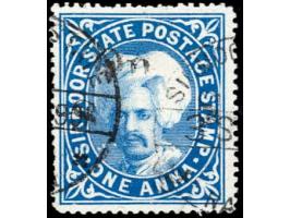 1899  1a bright blue handstamped On S S s with SG Type 23
