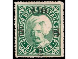 1899 6p deep green handstamped On S S S with SG Type 23
