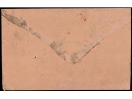 12886  1a green on wove paper tied by oval cancel on local cover
