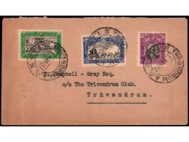 1931  Coronation set of three on local cover with delivery cds on reverse.
