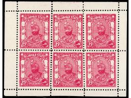 1935  6p carmine complete sheet of 6. Catalog value as singles £72

