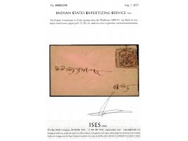 1888-94  ½p black on medium toned wove paper perf. 12 used on local cover tied by native 28mm cds with 45mm 11 MAY 93 cds in 