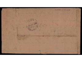 1899 registered cover franked with a pair + single of the 1877  1a chocolate rouletted and a pair of the 1899  ¼a slate-blue 