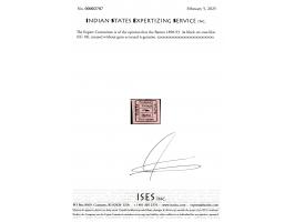 1890-93  4a black on rose-lilac. Thin in a couple of spots. An elusive stamp. Unused without gum as issued. 2025 ISES certifi