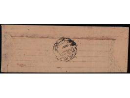 1895  ¼a red imperforate + 1895  ¼a black imperforate with multiple strikes of native cds. Ex. Dan walker collection. 2025 IS