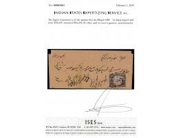 1889   ¼a black imperf with error 'EEGAN' instead of BEGAN with native cds on reverse. Ex. Dan walker collection. 2025 ISES c