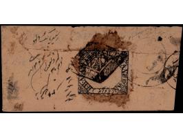 1889-90  ¼a black perforated on local cover. Ex. Dan Walker collection. 2025 ISES certificate.
