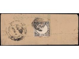 1895  ¼a black perforated used on local cover. This is the first example of SG 45 on cover that we have handled in 40 years. 