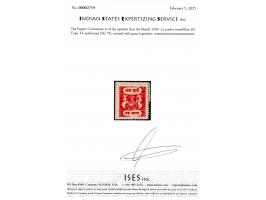 1939  1a scarlet-vermillion SG Type 'H' perforated. 2025 ISES certificate.
