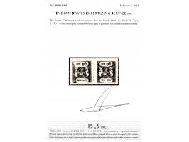 1940  ½a black SG Type 'I' unused horizontal pair. 2025 ISES certificate.
To buy this item please send us an email or use the