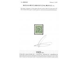 1946-48  4p grey-green. Unused without gum as issued.  2025 ISES certificate.  
