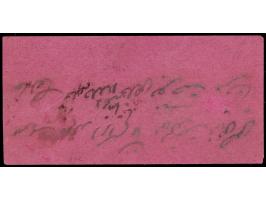 1889-90  ½a black imperf, used on local cover. Ex. Dan Walker collection.

