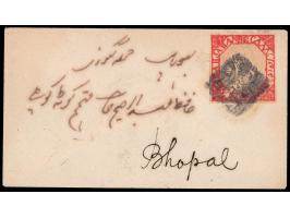 1891  ½a red imperforate, used on local cover. Ex. Dan Walker collection.
